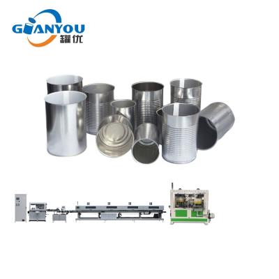 China D73 Food Round Food Can Making Machine Small Tin Cans Production Line zu verkaufen