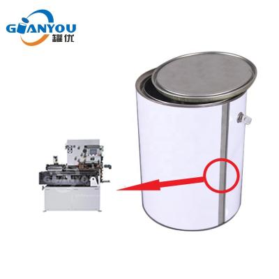 Китай 1-5L Beverage Paint Round Can Metal Paint Bucket Barrel Bucket Tin Can Side Seam Welding Machine продается