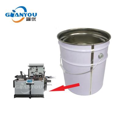 Китай 10-20L Beverage Bucket Drum Barrel Bucket Tin Packaging Tin Can Side Seam Sealing Machine продается