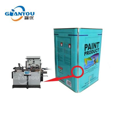 China Beverage 10-20L Square Oil Tin Can Side Seam Welding Machine 18L India Oil Can Packaging Te koop