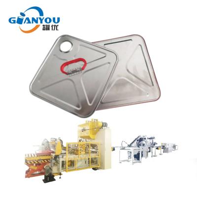 Κίνα 18L Beverage Oil Square Can Lid End Making Machine CNC Press Automatic Tinplate Lid Production Line προς πώληση