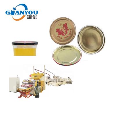 China Other SKO Automatic Cap Food Hook Tin Can Cap Making Machine Twist Off Cap Production Line Te koop