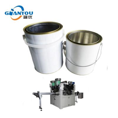 China Factory 1-5L Round Tin Can Handle Ear Welding Machine Double Spot Welder For Paint Can Bucket Can en venta