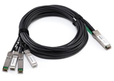 China desbloqueo 40GBASE-CR4 QSFP + cable de cobre QSFP + a cuatro 10GBASE-CU en venta