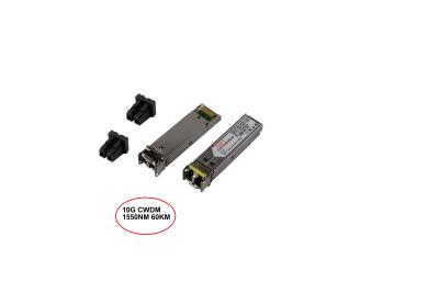 China Professional 60km 10GBase CWDM SFP Transceiver DDM / DOM Diagnostics for sale