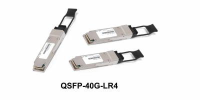 중국 40gbase-lr4 SMF QSFP+ 섬유 광학적인 단위 송수신기 3.3V10km 거리 판매용