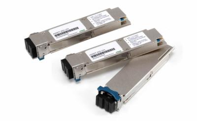 중국 IR4 1310nm 2km QSFP + 단일 모드 섬유 송수신기 무제한 대역폭 QDR DDR 판매용