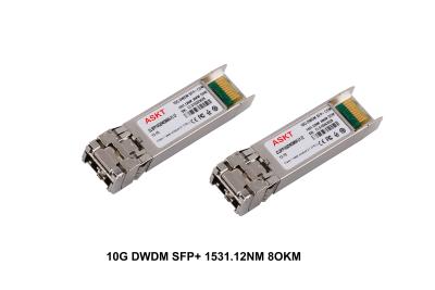 China Custom 1531.12nm DWDM SFP + Transceiver 75°C High End Case Temperature for sale