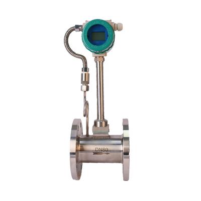 China digital type stainless steel flange steam vortex flow meter LUGB for sale