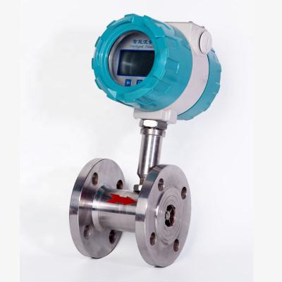 China Stainless Steel LCD 4-20mA Display Liquid Turbine 2 Inch Fuel Flow Meter for sale