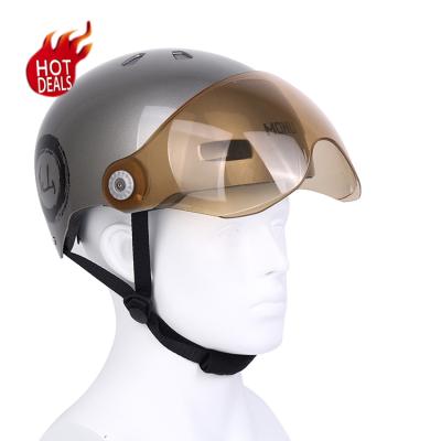 China Safety Bicycle Accessories Helmet Wholesale OEM ODM Helmet Have Movable Sun Visor And Top Protection With Safety And Windproof Custom Made For Adult Electric Bike Helmet for sale