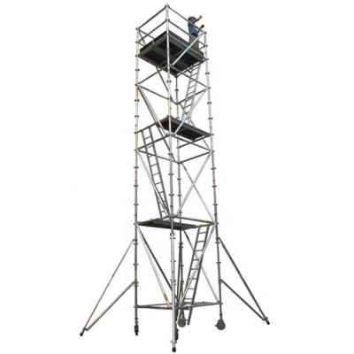 China Building Construction And Aluminum Total Movable Bridge Scaffolding System With Wheel for sale