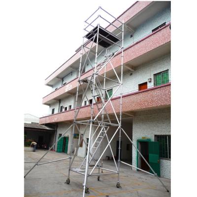 China Ring Lock Aluminum Scaffolding Maintenance Mobile Scaffold Tower Type With GS Certificate for sale