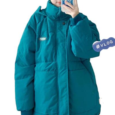 China 2021 Windproof New Cotton Padded Jacket Warm Wet Jacket Thickened Cotton Padded Jacket Bread Suit Women for sale