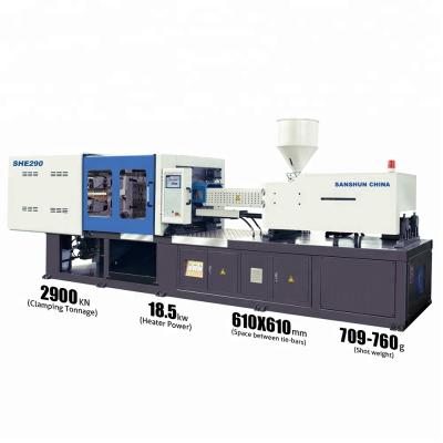 China Horizontal Sanshun Fixed Pump 290 Ton Injection Molding Machine Making Plastic Spoons for sale