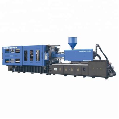 China Horizontal PPR Pipe Fitting Making Injection Molding Machines SHE400PPR for sale