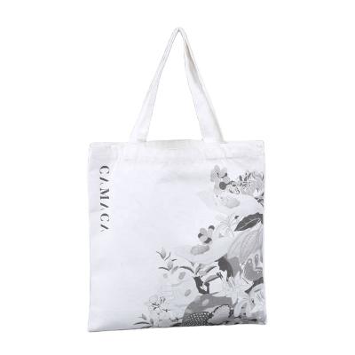 China Eco Friendly Handled Fabric Tote Cotton Bag White Canvas Bag With Logo Custom for sale