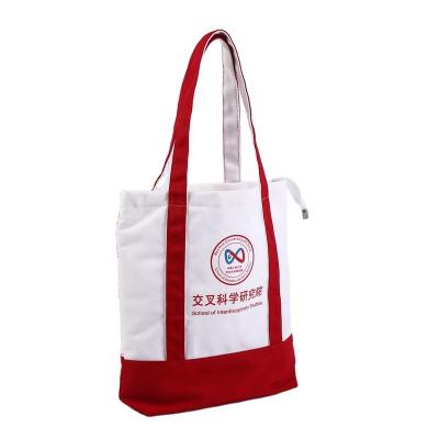 China Wholesale Custom Reusable Handled Cotton Canvas Bag With Logo Printed for sale