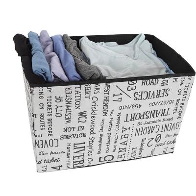 China Hot Selling Folding Storage Box Lower Collapsible Storage Box Grocery Box Eco-Friendly Reinforced Folding Bag for sale