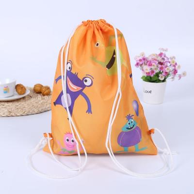 China High Quality Waterproof Outdoor Sport Drawstring Backpack 420D Polyester Drawstring Backpack With Customized Logo for sale