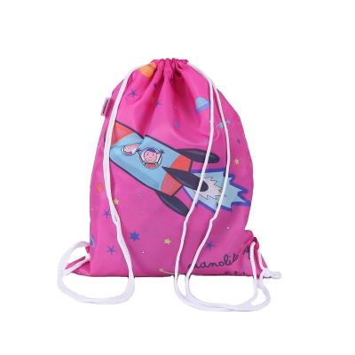 China Fashionable Outdoor Sport Drawstring Backpack 210D Polyester Waterproof Durable Drawstring Backpack With Logo for sale