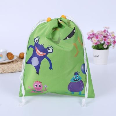 China Hot Selling 210D Soft-Buckle Colored Polyester Promotional Drawstring Buggy Bag Drawstring Bag With Logo Customized for sale