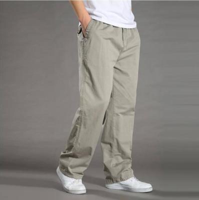 China Viable Plus Size Straight Loose Man Trousers Cotton Pants for sale