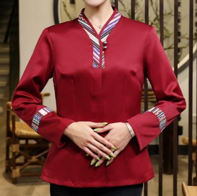 China restaurant & Custom Bar Hotel Restaurant Banquet Waiter Uniform for sale