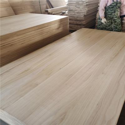 China Wholesale paulownia boards paulownia wood wood edge lovely light texture custom thin plank glued boards for sale