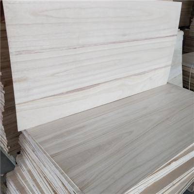 China Light weight good quality whitened edge glued paulownia panel paulownia solid wood for sauna panel decoration for sale