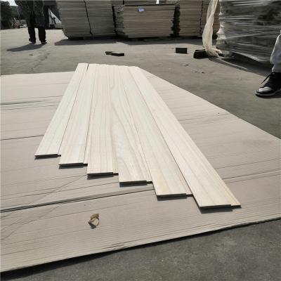 China Exterior Wood Plank Wall Panel Paulownia Sanded High Quality Solid Wood Panel For Wall Panel for sale