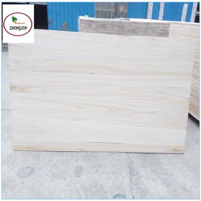 China Modern cheap s4s wood trim paulownia light boards solid wood boards paulownia drawer board for sale