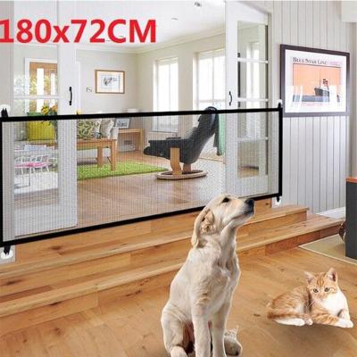 China Viable Indoor Outdoor Easy Installation Pet Security Portable Dog Mesh Gate Isolation for sale