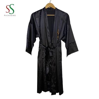 China High Quality Black QUICK DRY Sexy Satin Maxi Dress for sale