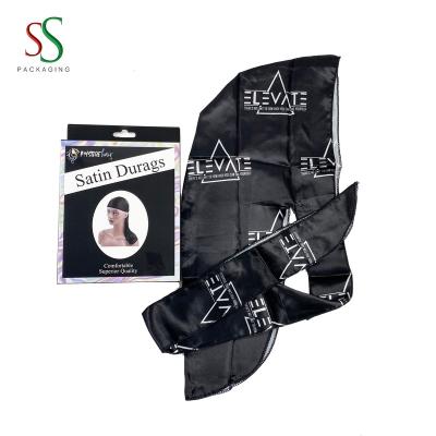 China Recycled Materials SS Hair Packaging Custom Durag Box Custom Durag Packaging Box for sale