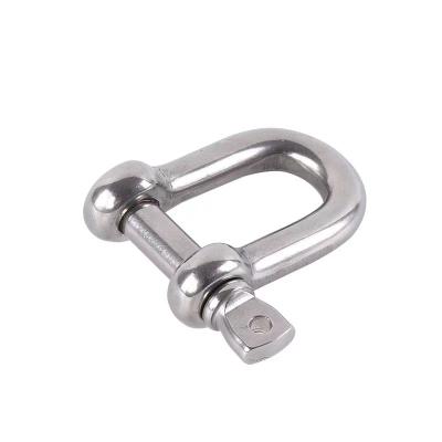 China High Quality Polished Reasonable European D Type Screw Pin Forged Stainless Steel Marine Anchor Lifting Chain Shackles for sale