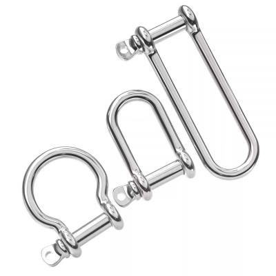 China Reasonable Chain Rigging Hardware Marine Shackle Bow Stainless Steel European D Type D Shackle From China Manufacturer for sale