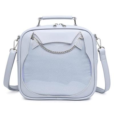 China Others High Quality Custom Purse Ita Backpack Crossbody Bag Messenger Clear Window JK Uniform Shoulder Bags For Anime Pin Display for sale