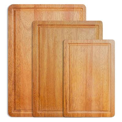 China Sustainable 3 Acacia Cheese Wood Cutting Board Set With Juice Groove for sale