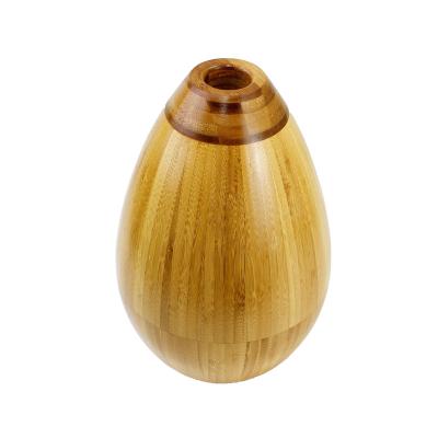 China Modern Hand Carved Home and Office Decoration Bamboo Round Bamboo Cup Vase Flower Vase for sale