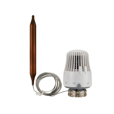 China Made of high quality brass TRV head thermostatic head with remote sensor for radiator valve for sale