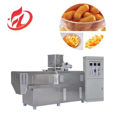 China Automatic Puffed Food Maker Corn Snacks Extrusion Making Machine Inflating Cereals Puffs Extruder Processing Line for sale