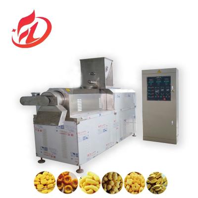 China Twin screw corn puffed snacks food  extruder making machine Snacks Food Machinery Production Line for sale