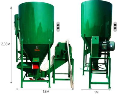 China High Production Batch Cattle Feed Grinder Mixer Feed Processing Machine for sale