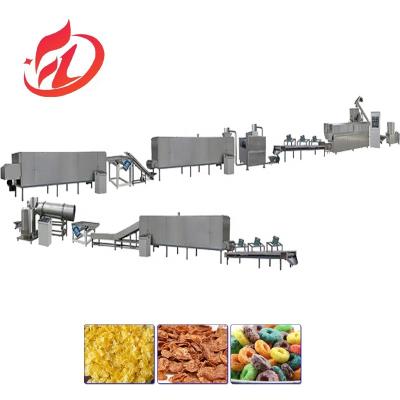 China New design Breakfast cereal Processing Machine Snack Breakfast Cereal Extruder Production Line for sale