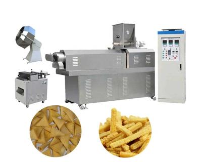 China Automatic Fry Snacks Making Machine frying dough snacks food processing extruder for sale