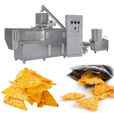 China Automatic Stainless Steel Tortilla Chips Doritos Triangle Corn Chips Making Machine Tortilla Machine for sale