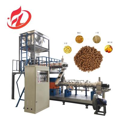 China Screw diameter 90mm pet food extruder machine for fish feed and dog food production for sale