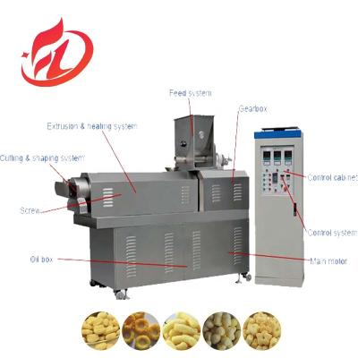 China Stainless steel corn pop puff snack making machine for puffed corn snacks making line for sale