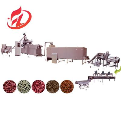 China whole sale Fish Feed Extruder Fish Food Processing Line Animal Feed Making Machine for sale